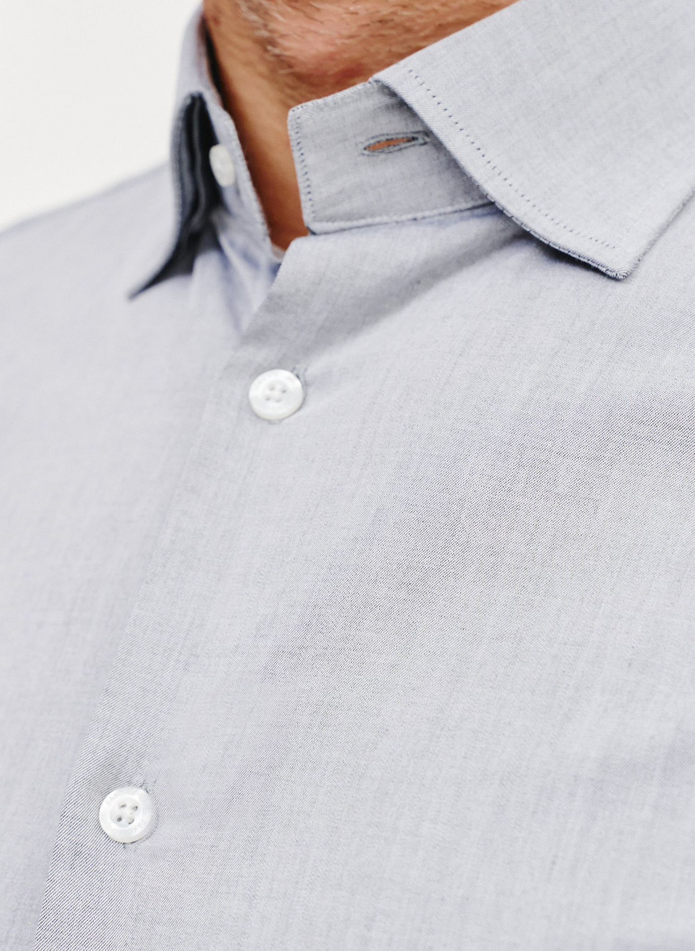 Bawełniana koszula męska w kolorze szarym - Pako Lorente