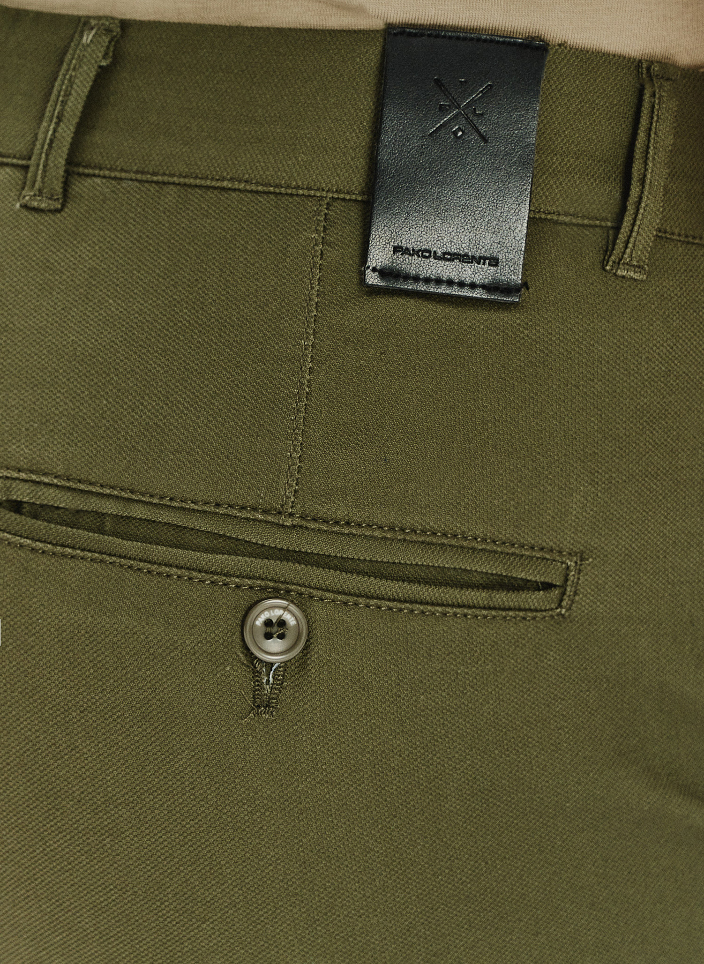 Zielone gładkie spodnie męskie P24SF-WX-003-Z-0 - Pako Lorente - Pako Lorente