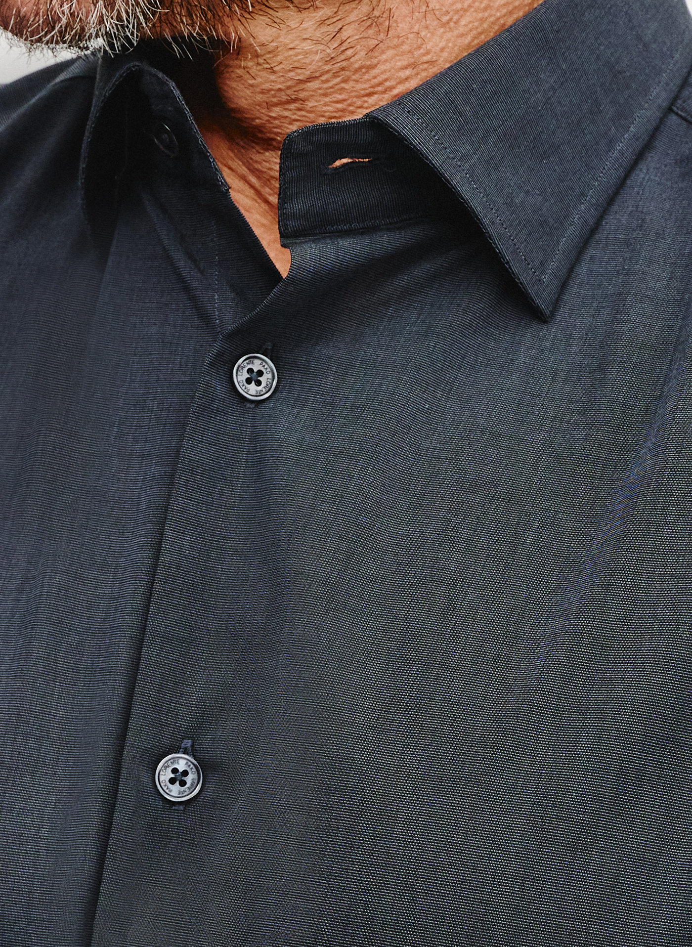 Bawełniana koszula męska w kolorze ciemnoszarym - Pako Lorente