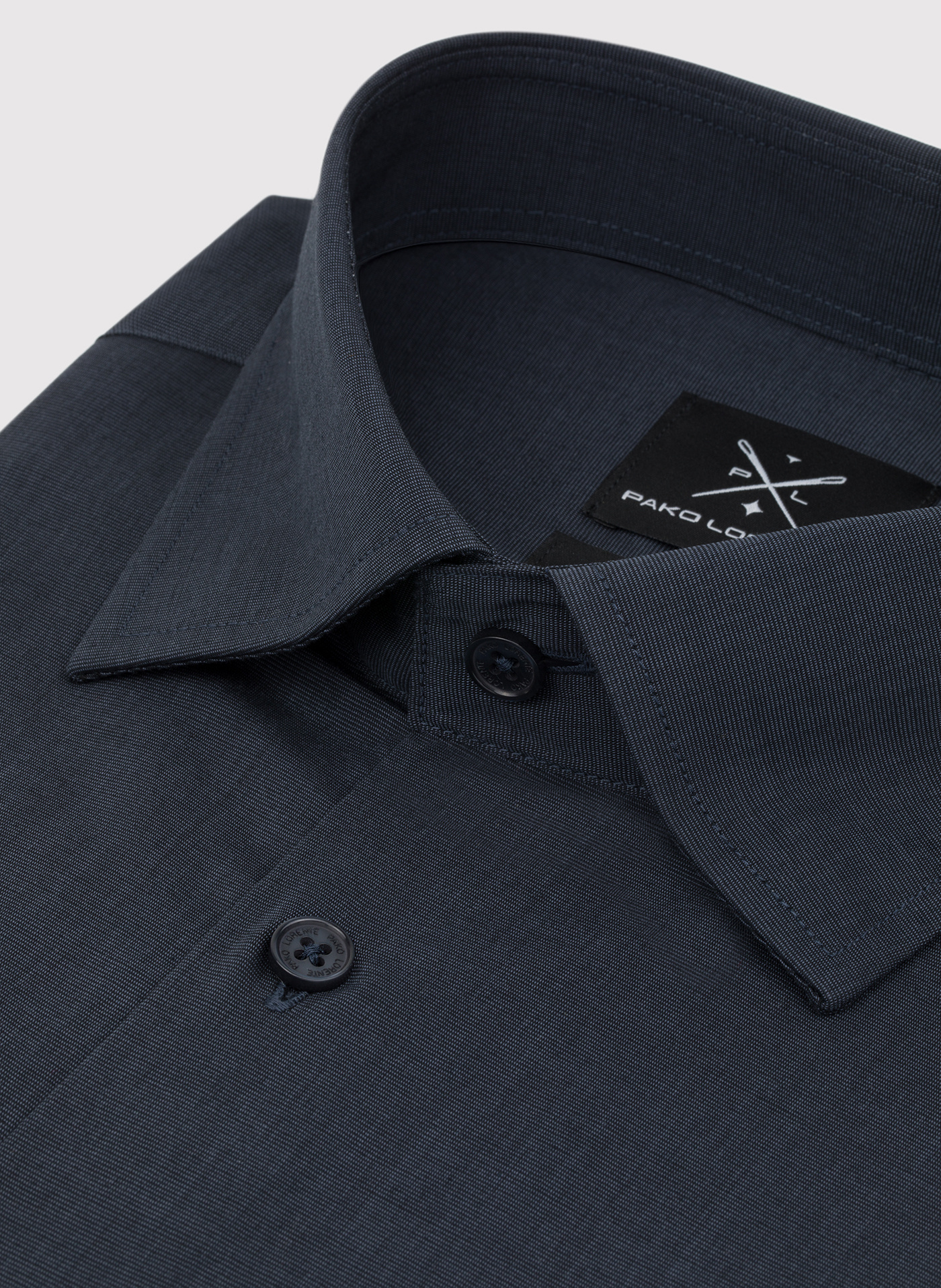 Bawełniana koszula męska w kolorze ciemnoszarym - Pako Lorente