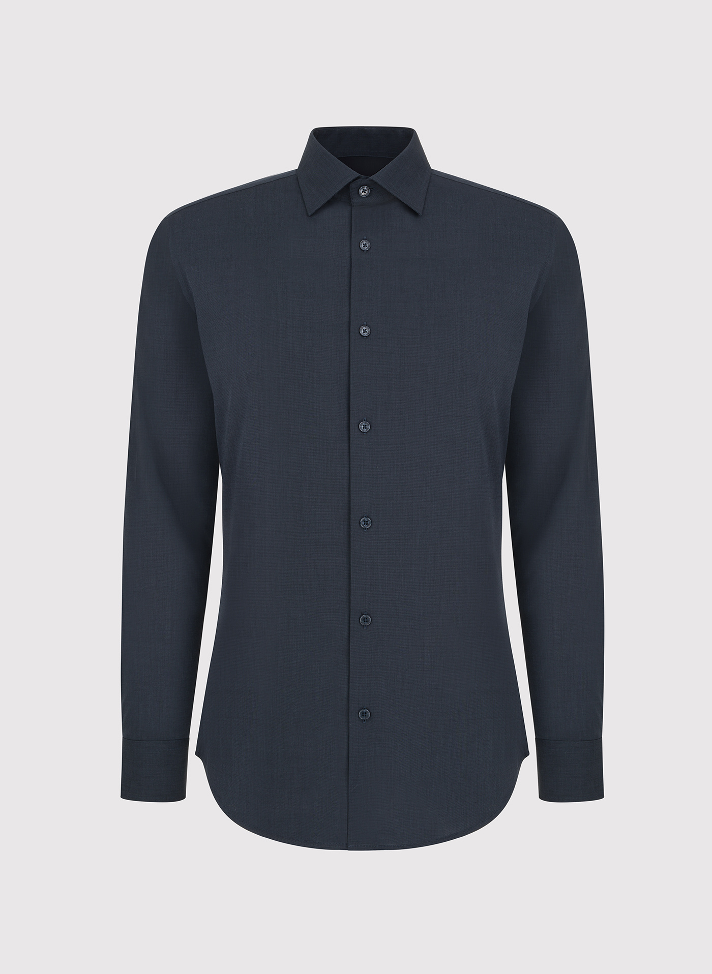 Bawełniana koszula męska w kolorze ciemnoszarym - Pako Lorente