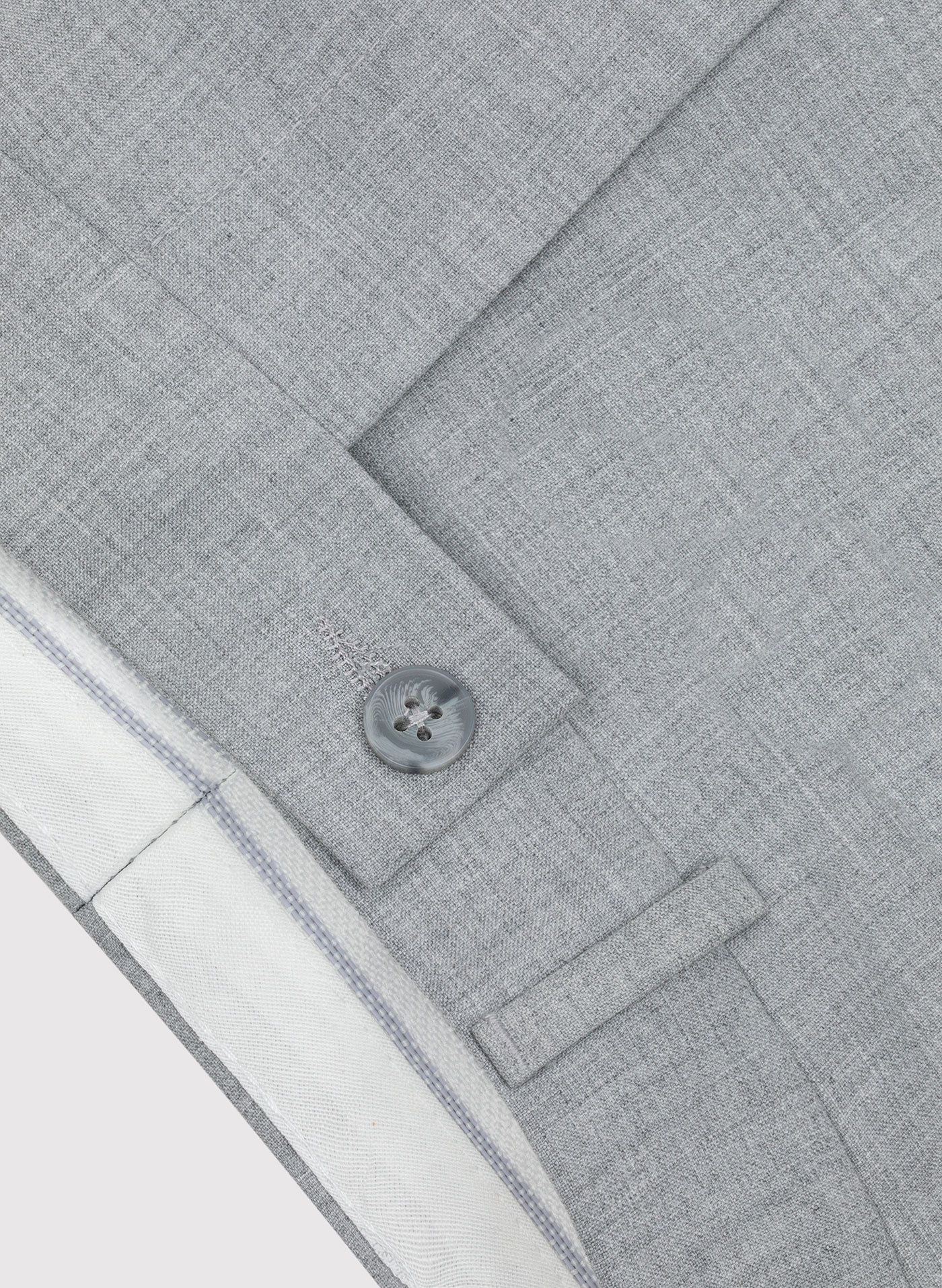 Męskie jasnoszare spodnie garniturowe - Pako Lorente