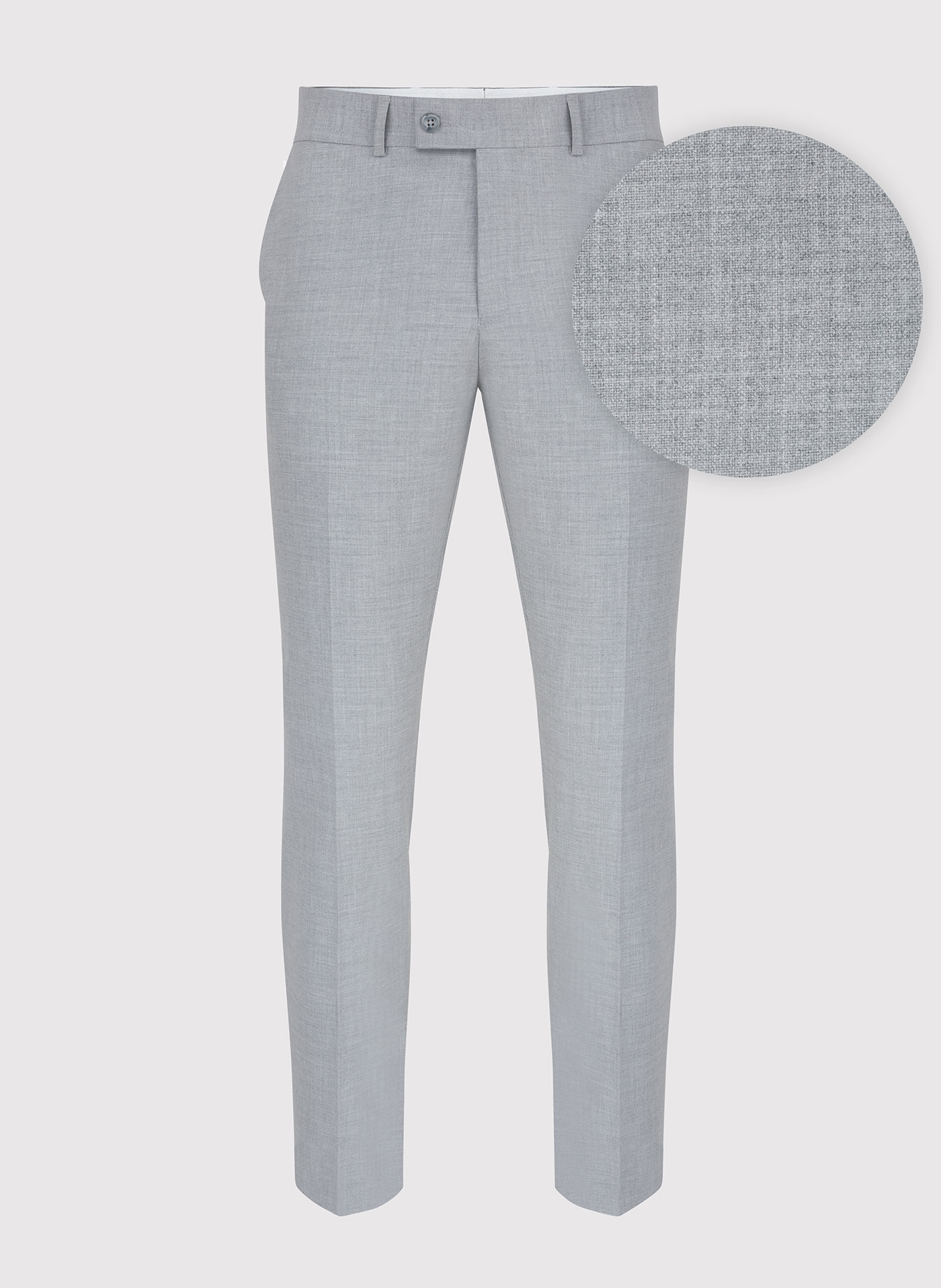 Męskie jasnoszare spodnie garniturowe - Pako Lorente