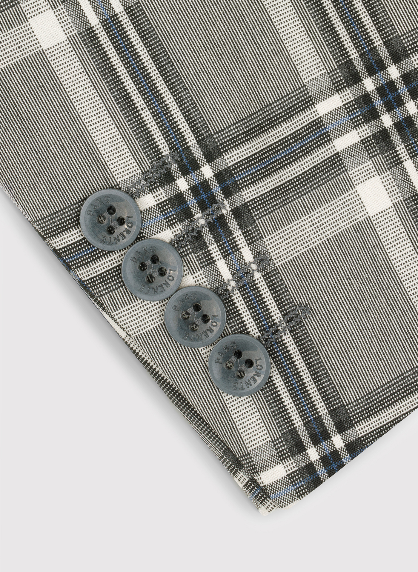 Marynarka garniturowa w kolorze beżowym w kratę - Pako Lorente