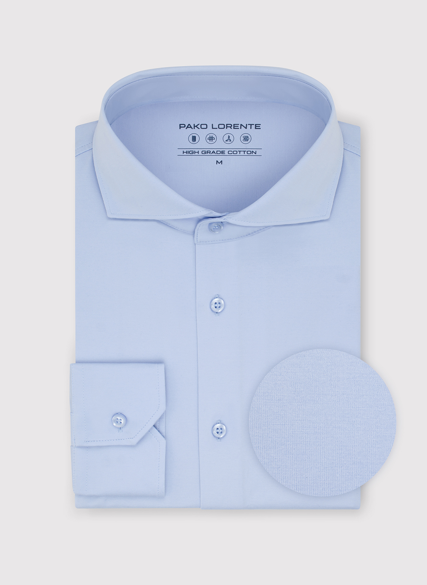 Jasnoniebieska koszula z dzianiny - Pako Lorente