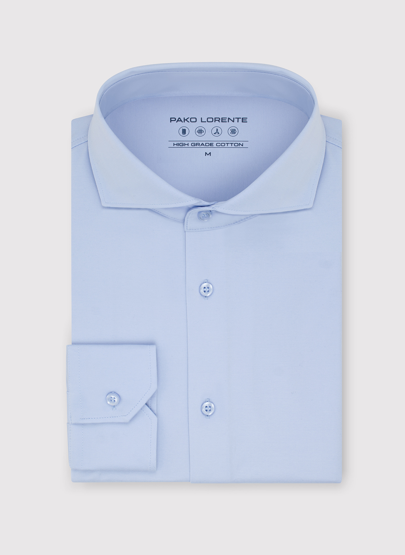Jasnoniebieska koszula z dzianiny - Pako Lorente
