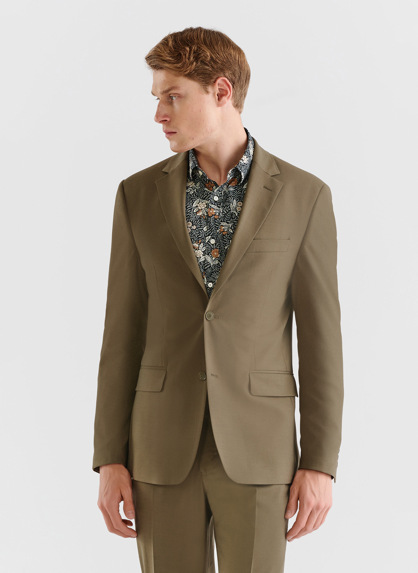 Zielona marynarka garniturowa z wełną - Pako Lorente