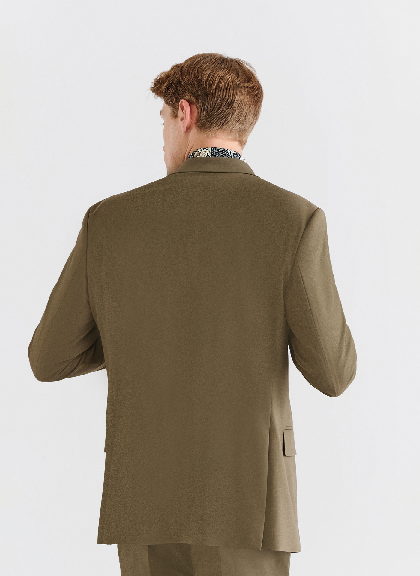 Zielona marynarka garniturowa z wełną - Pako Lorente