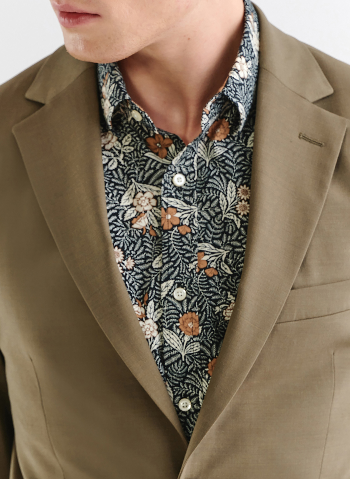 Zielona marynarka garniturowa z wełną - Pako Lorente