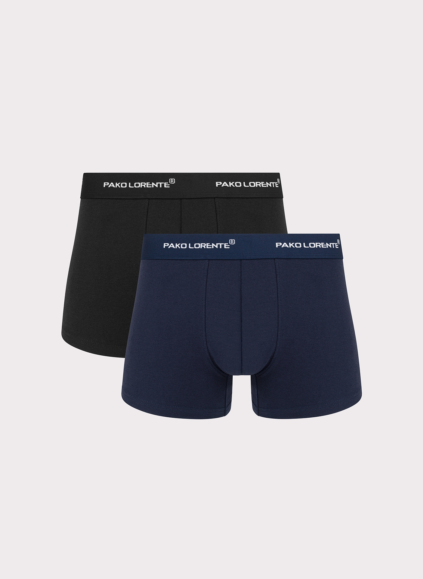 Zestaw 2 sztuk bokserek w kolorze czarnym i granatowym - Pako Lorente