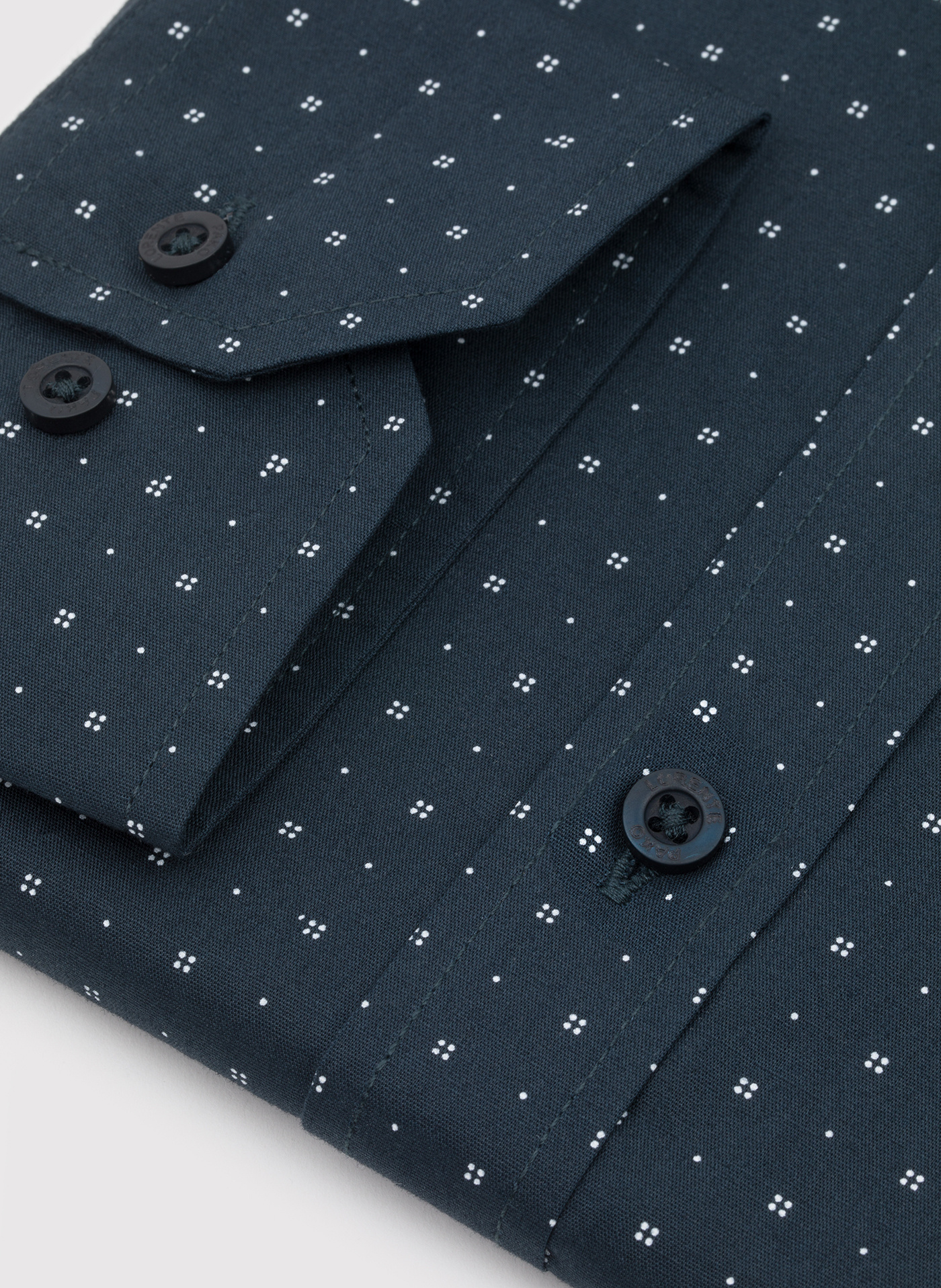 PAKO LORENTE - Granatowa koszula męska wzór geometryczny - Pako Lorente