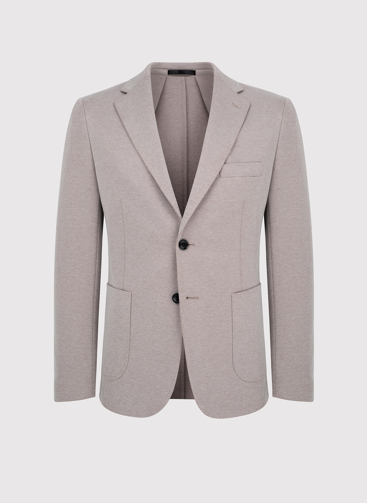 Beżowa marynarka męska melanż - Pako Lorente