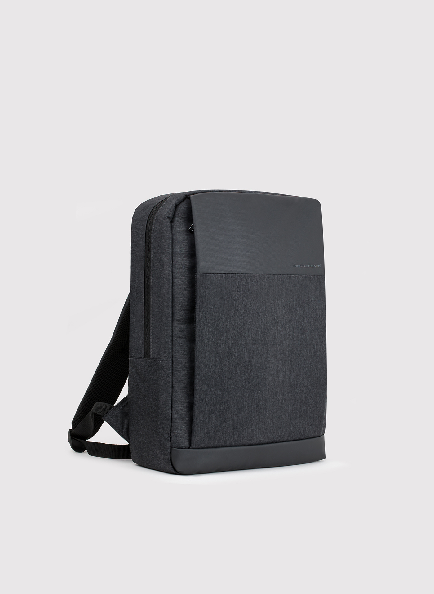 Grafitowy plecak męski na laptopa - Pako Lorente