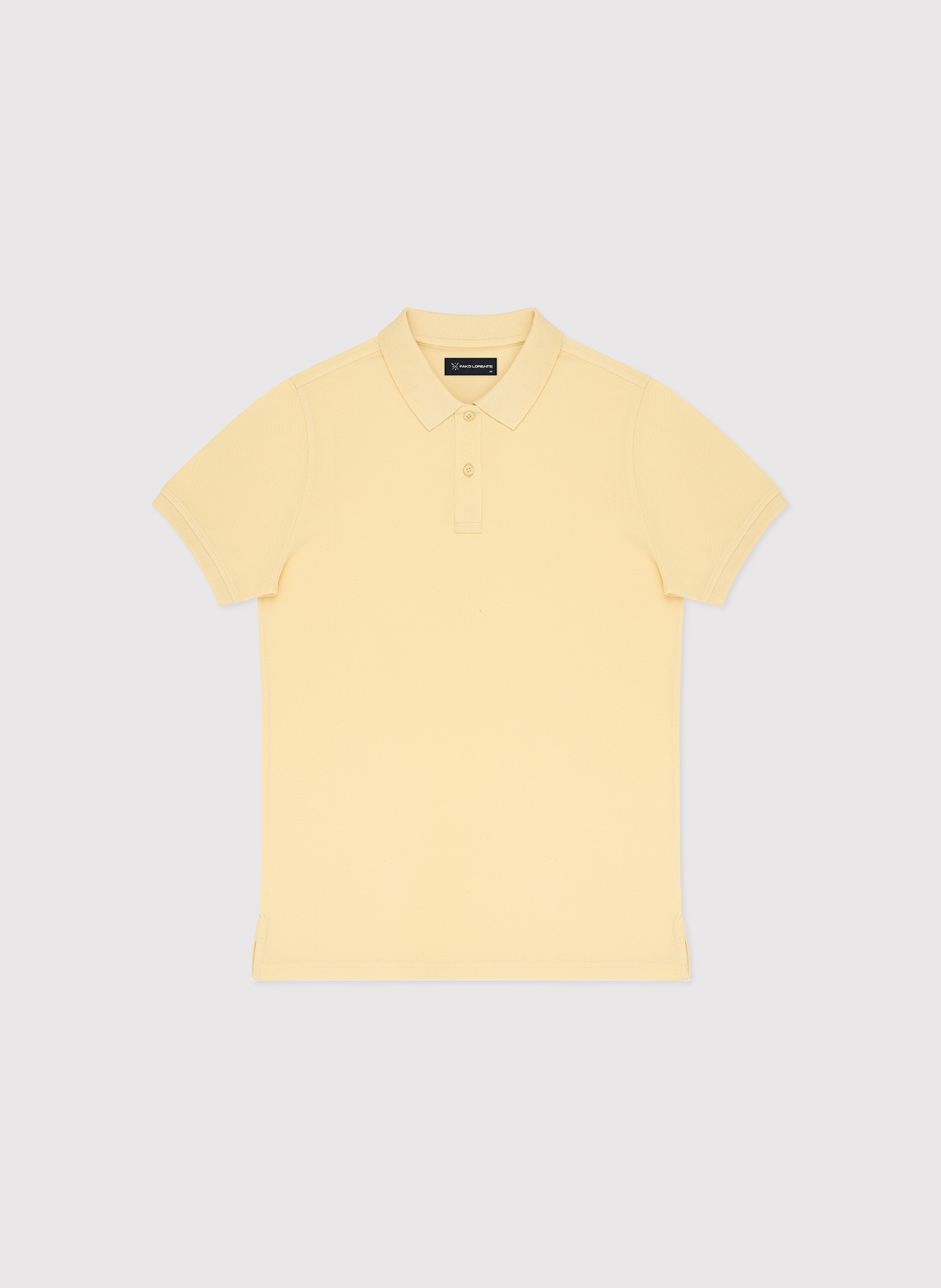 Gładki t-shirt polo w żółtym kolorze - Pako Lorente