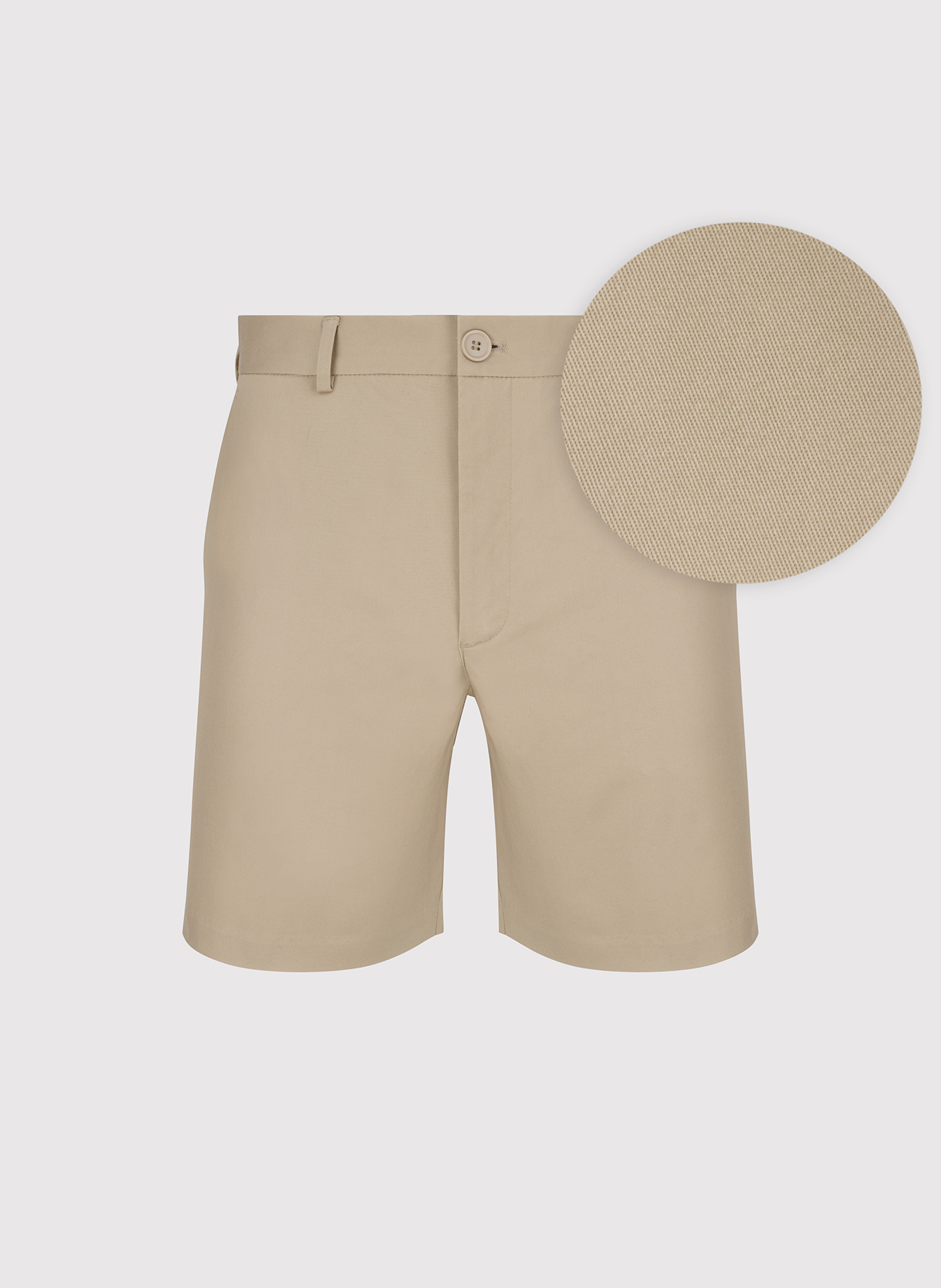 PAKO LORENTE - Beżowe szorty męskie z bawełną - Pako Lorente