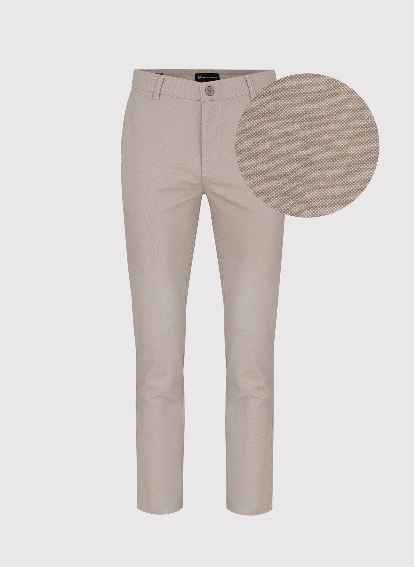 Męskie spodnie w kolorze beżowym P24SF-WX-001-E-S- Pako Lorente - Pako Lorente