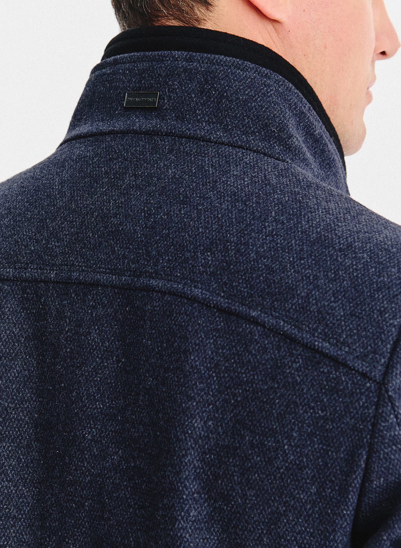 Granatowy płaszcz męski - Pako Lorente