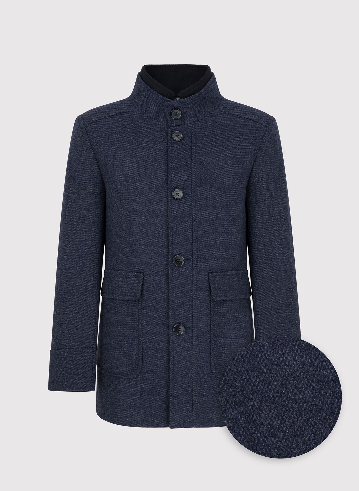 Granatowy płaszcz męski - Pako Lorente