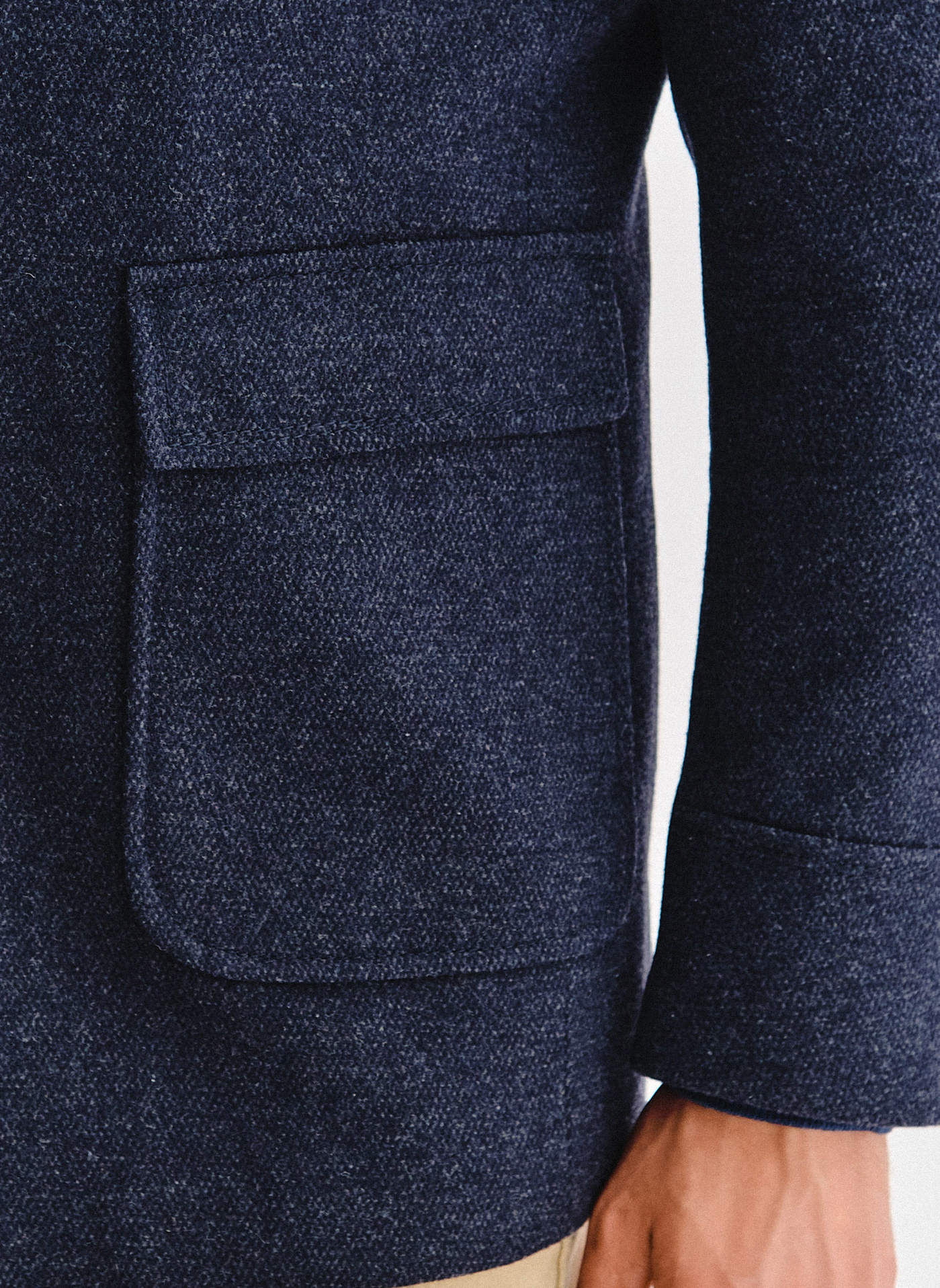 Granatowy płaszcz męski - Pako Lorente