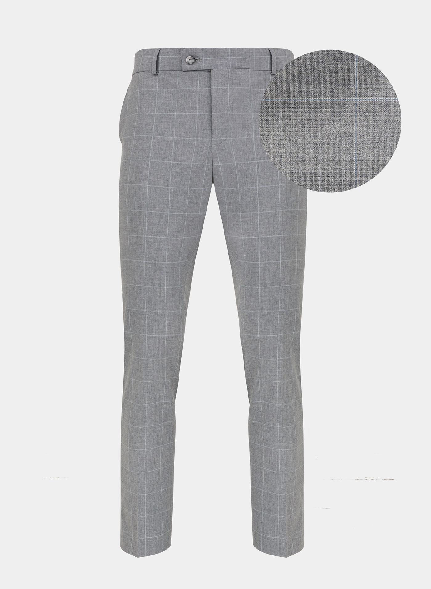 Szare spodnie garniturowe P22SF-6G-009-S-S - Pako Lorente