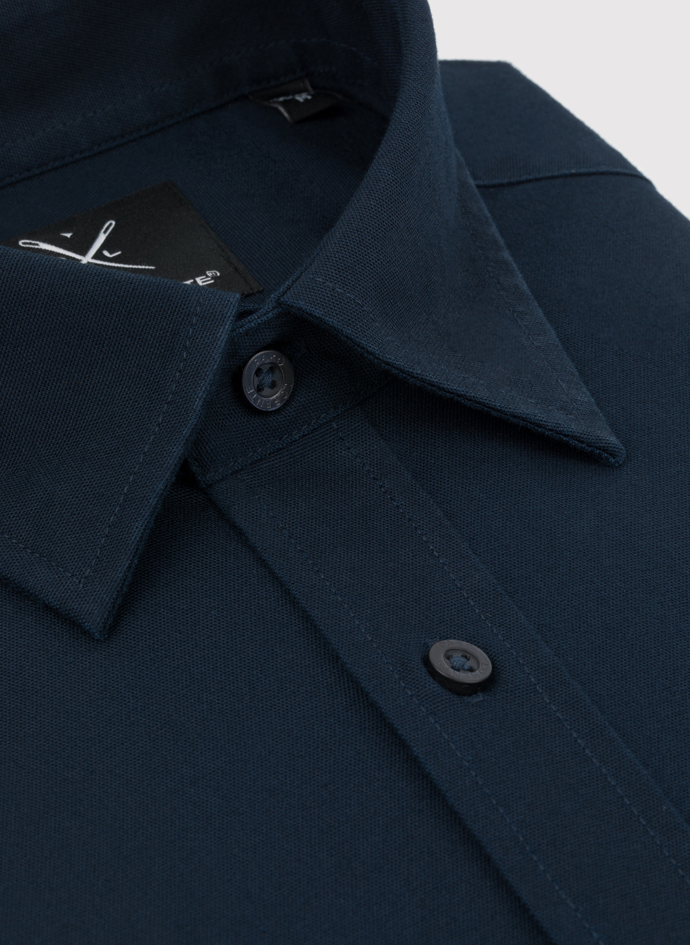 Casualowa koszula męska w kolorze granatowym - Pako Lorente