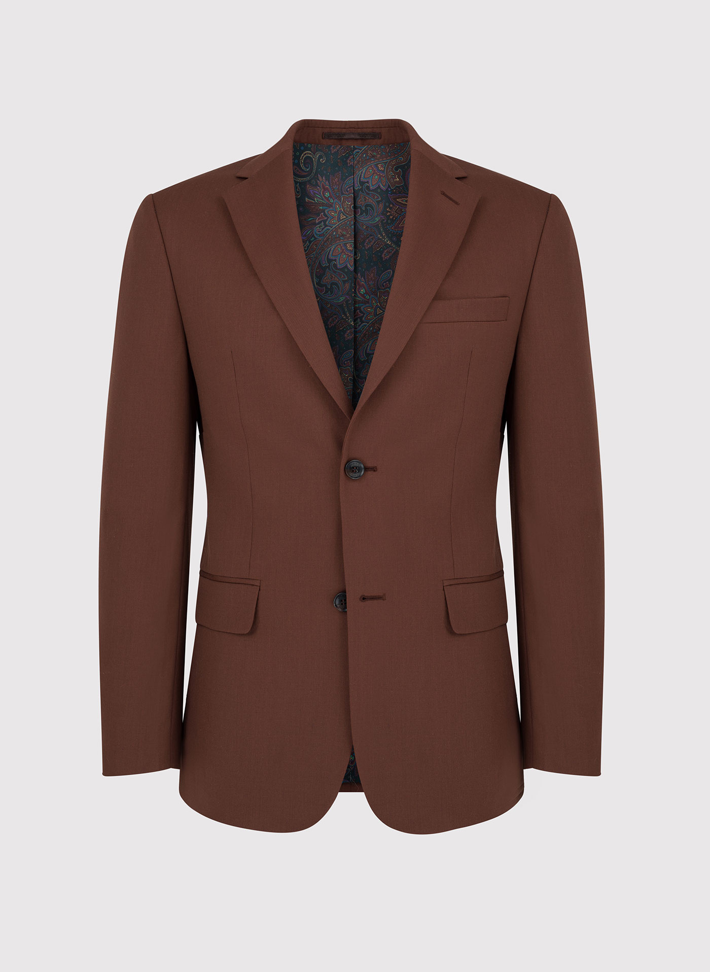 Gładka marynarka garniturowa w kolorze brązowym - Pako Lorente