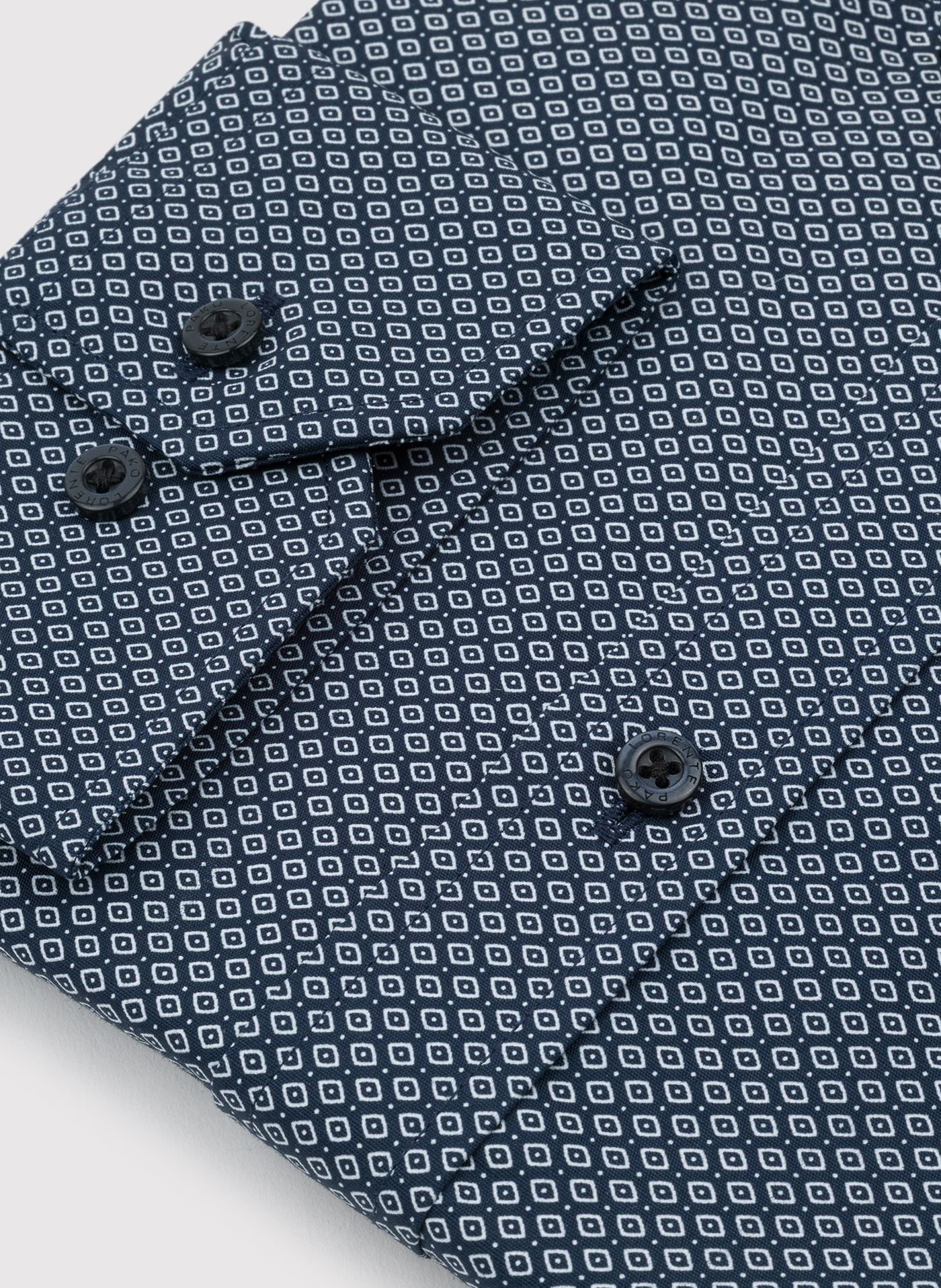 Bawełniana koszula w mikrowzór - Pako Lorente