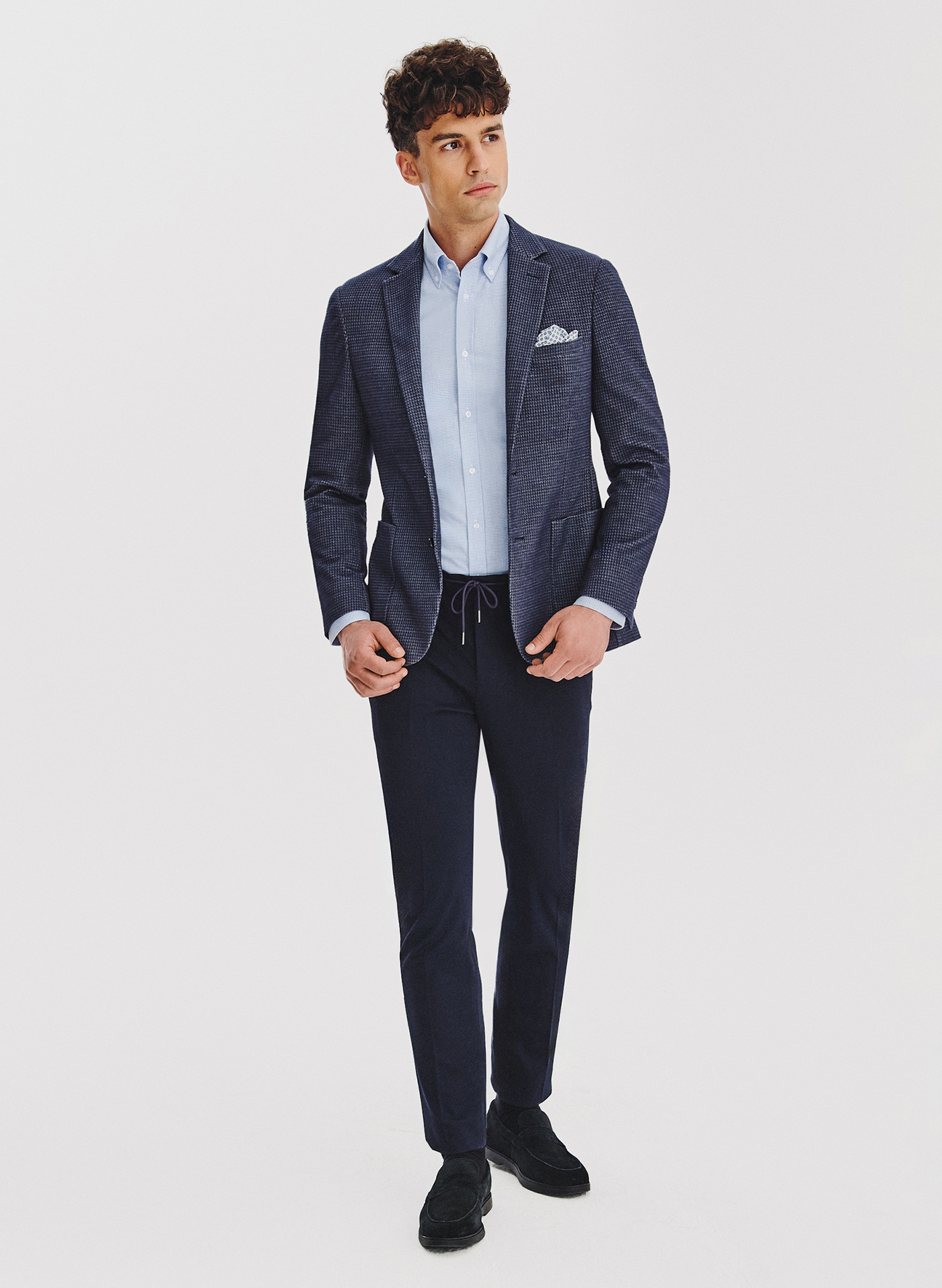 PAKO LORENTE - Casualowa marynarka męska w kolorze granatowym - Pako Lorente