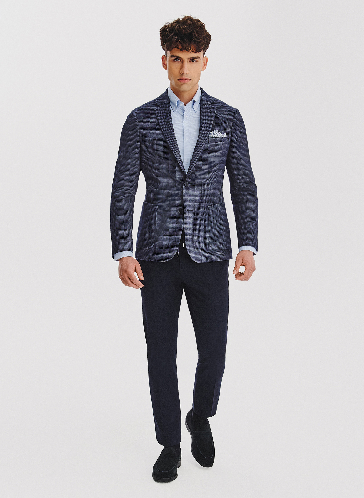 PAKO LORENTE - Casualowa marynarka męska w kolorze granatowym - Pako Lorente