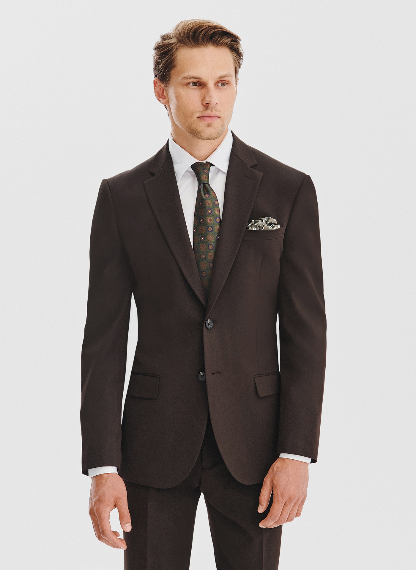 Ciemnobrązowa marynarka garniturowa - Pako Lorente