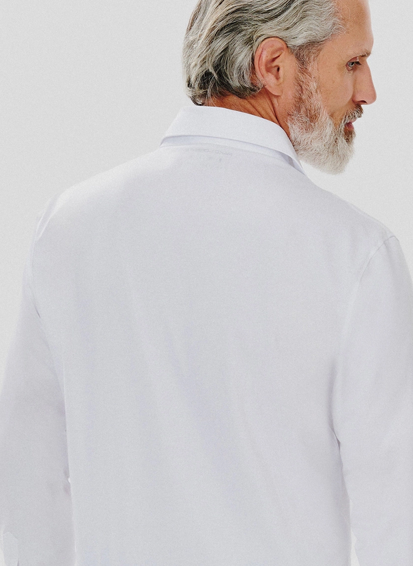 Gładka koszula męska w białym kolorze - Pako Lorente