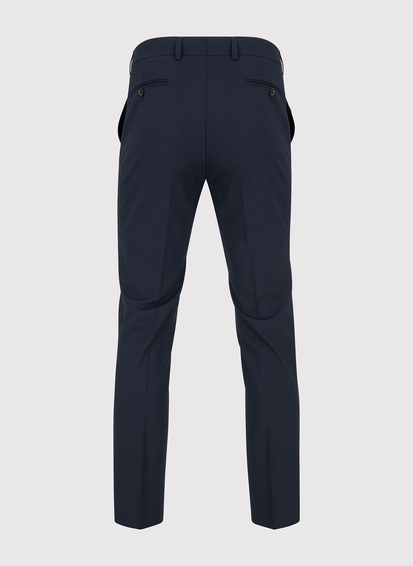 Gładkie granatowe spodnie garniturowe - Pako Lorente