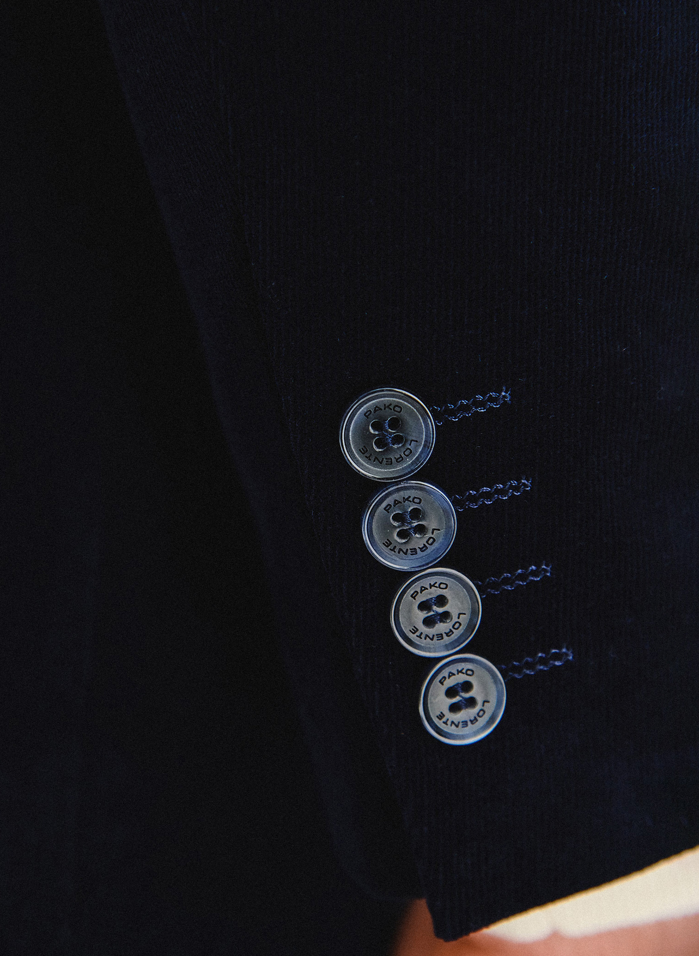 PAKO LORENTE - Granatowa sztruksowa marynarka męska - Pako Lorente