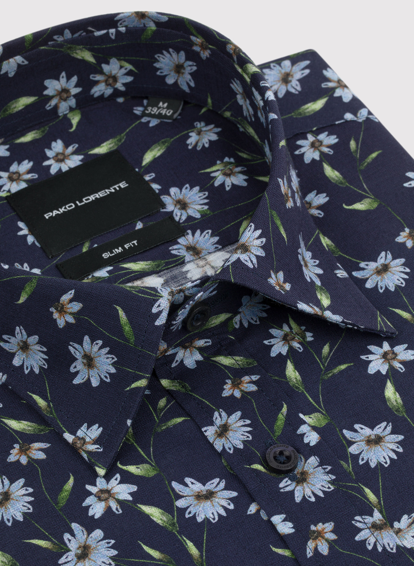 PAKO LORENTE - Bawełniana koszula w kwiaty - Pako Lorente
