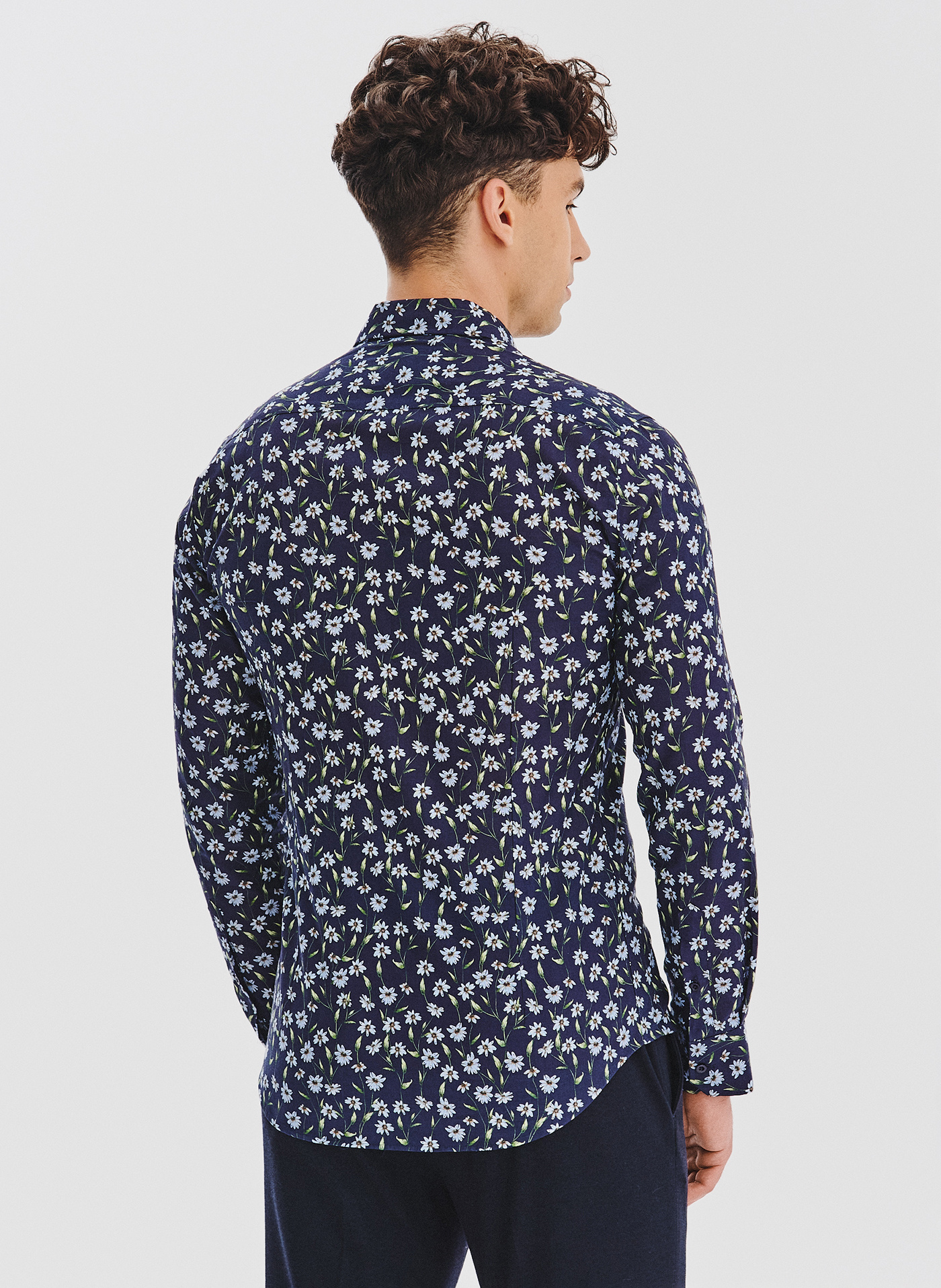 PAKO LORENTE - Bawełniana koszula w kwiaty - Pako Lorente