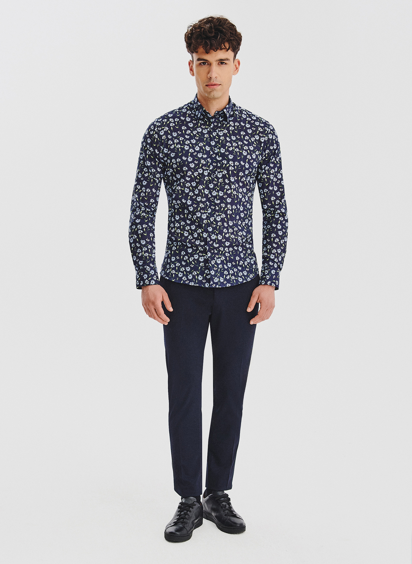 PAKO LORENTE - Bawełniana koszula w kwiaty - Pako Lorente