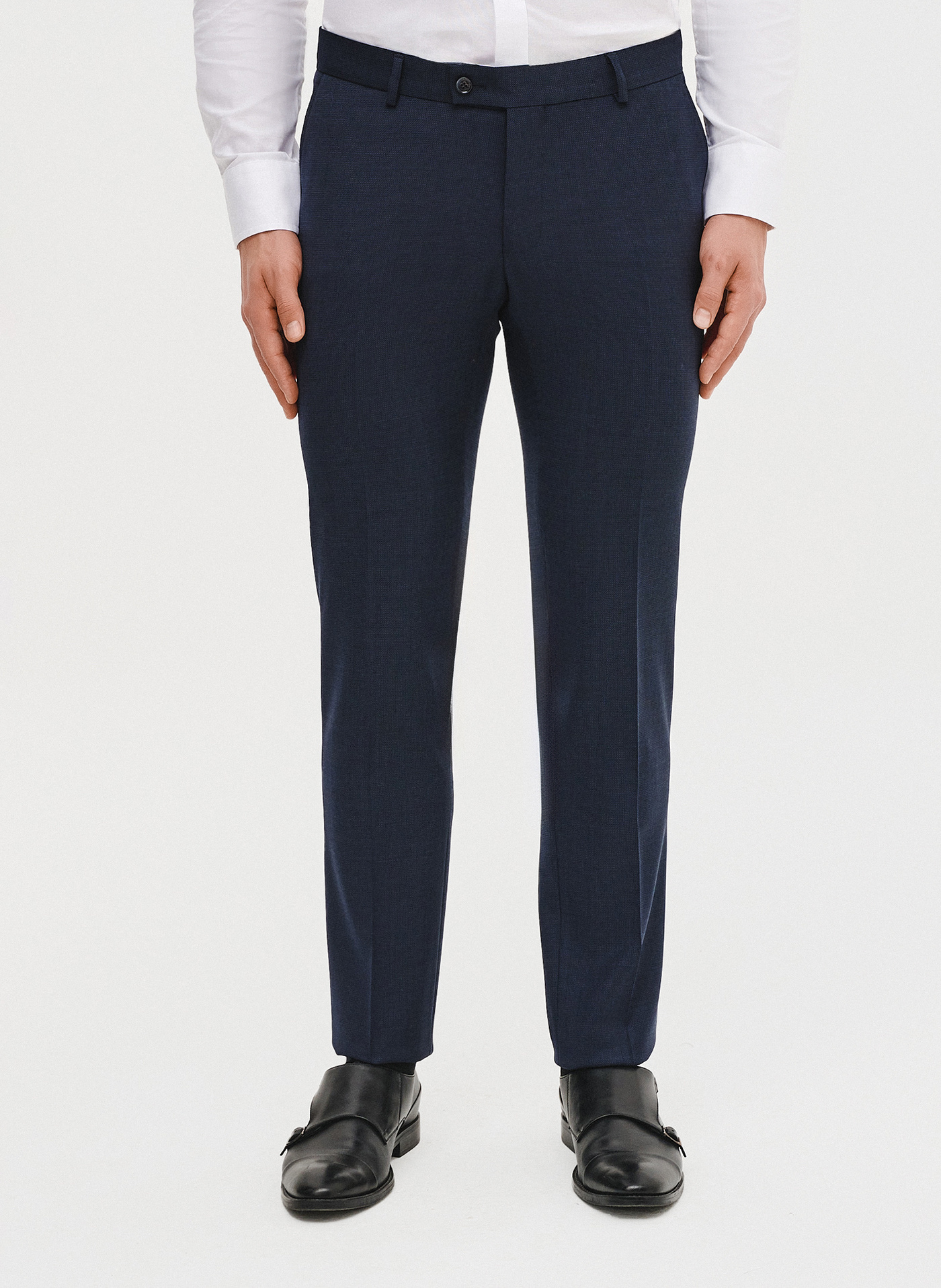 Granatowe spodnie ganiturowe - Pako Lorente