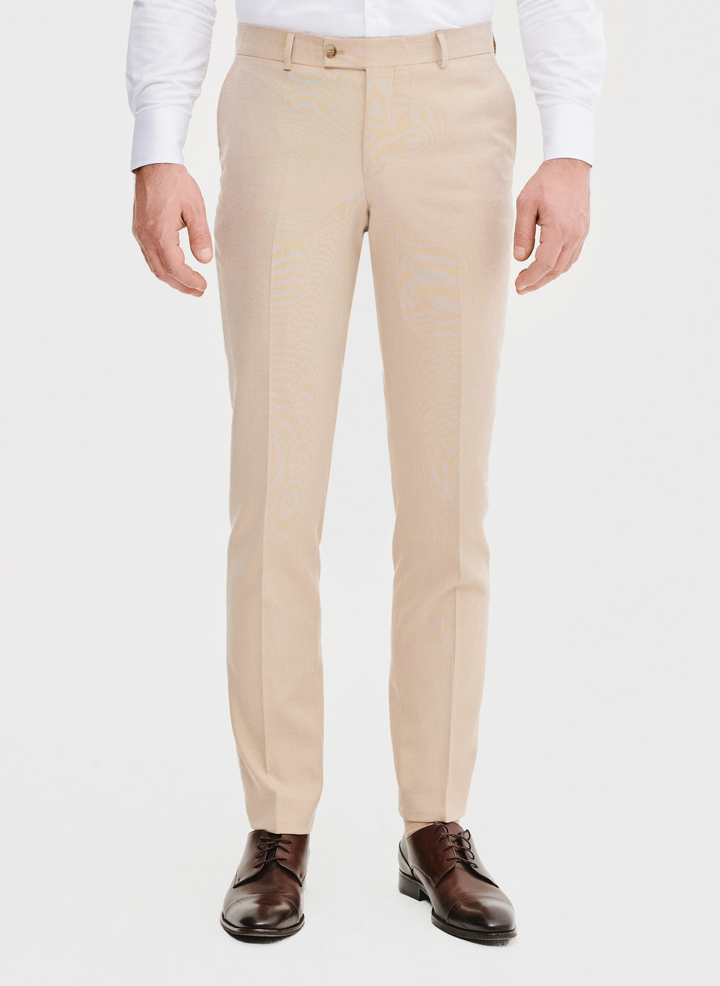 Beżowe spodnie ganiturowe - Pako Lorente