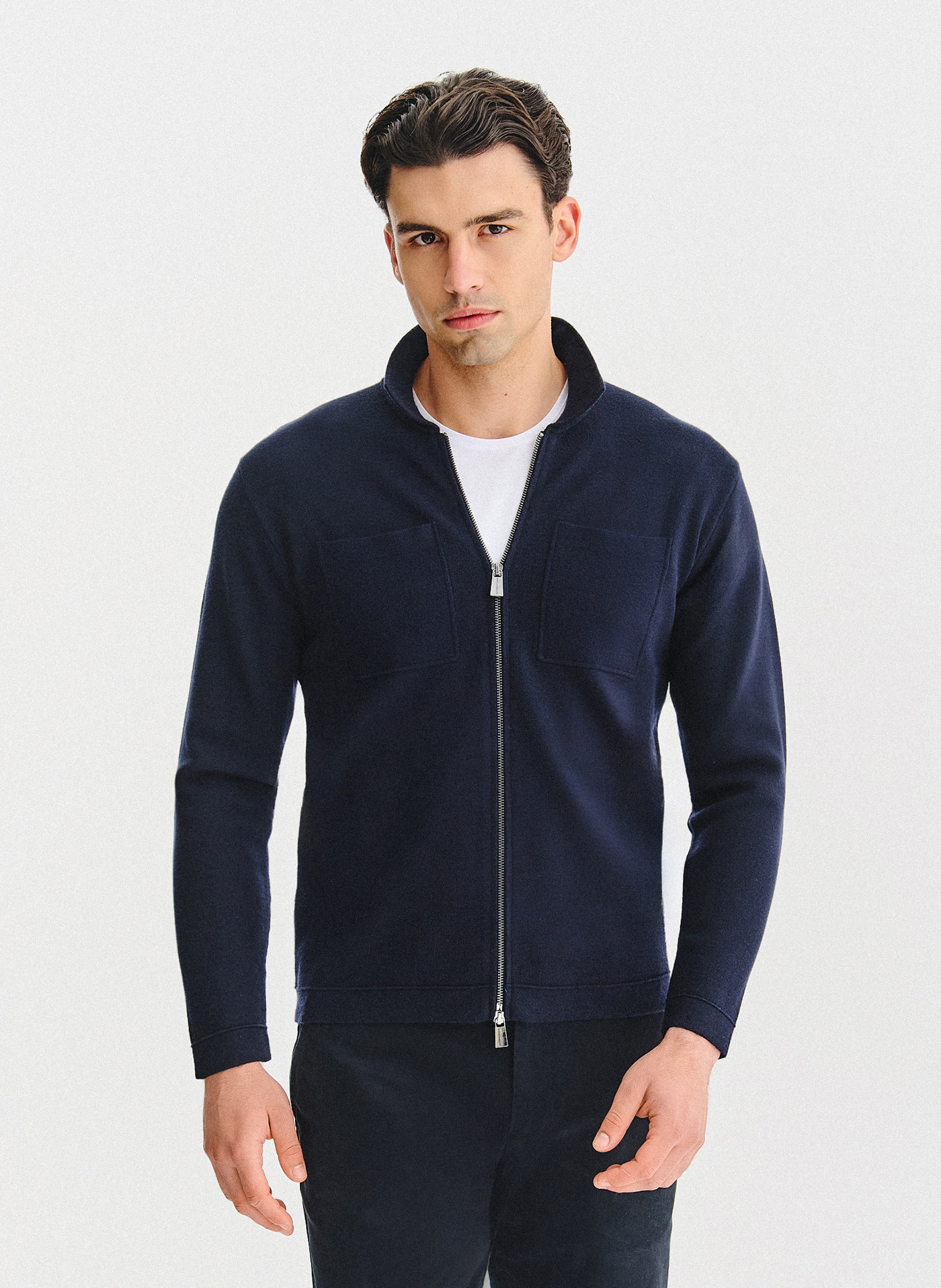 PAKO LORENTE - Rozpinany kardigan w kolorze granatowym - Pako Lorente