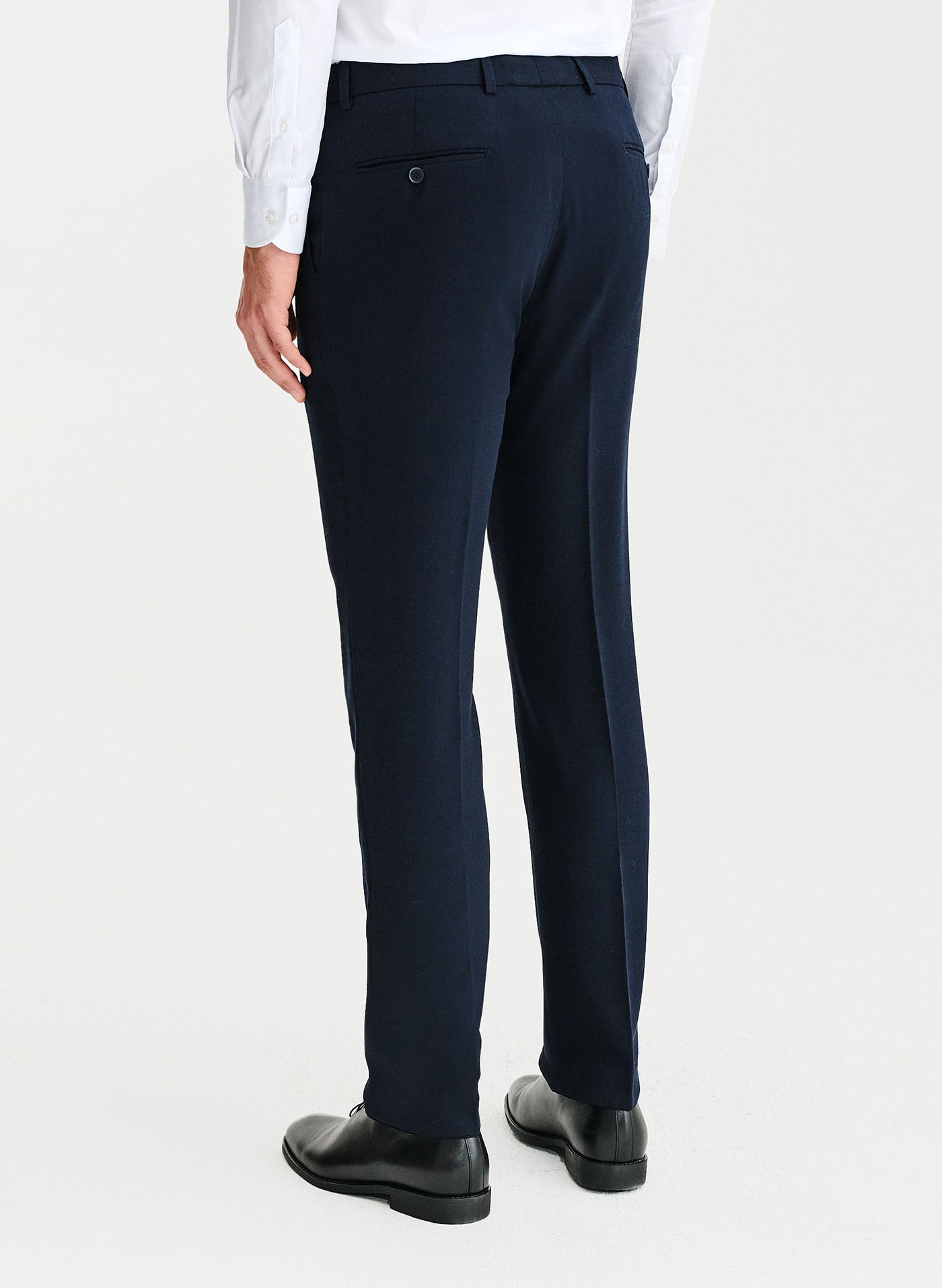 Granatowe spodnie ganiturowe - Pako Lorente