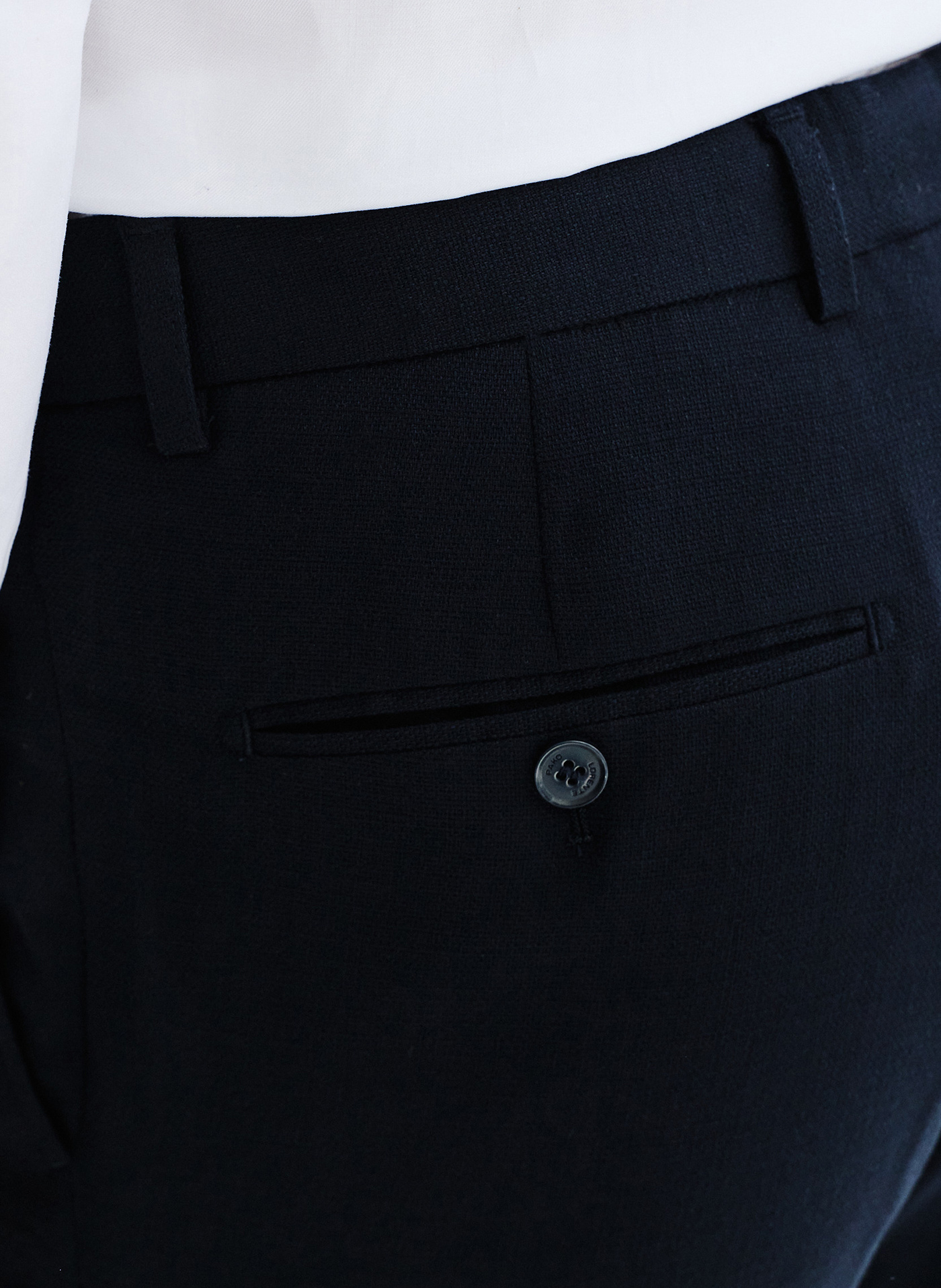 Granatowe spodnie ganiturowe - Pako Lorente