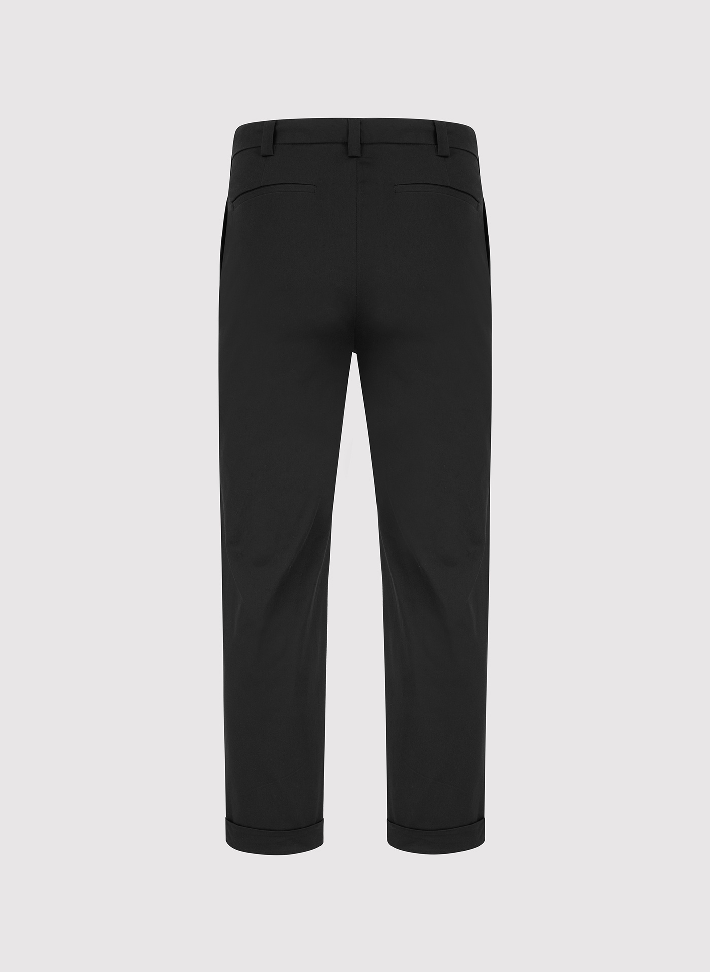 Czarne spodne z podwiniętą nogawką - Pako Lorente