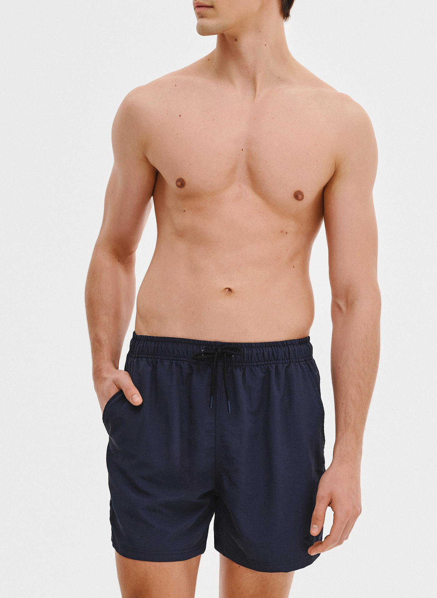 PAKO LORENTE - Szorty kąpielowe męskie w granatowym kolorze - Pako Lorente