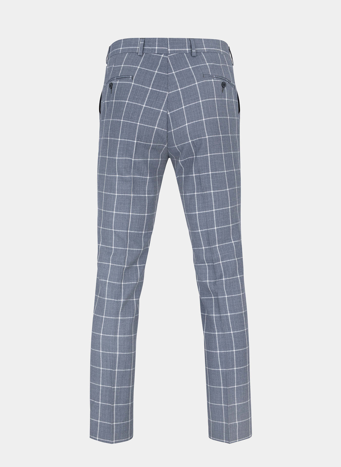 Niebieskie spodnie garniturowe P22SF-6G-012-N-S - Pako Lorente