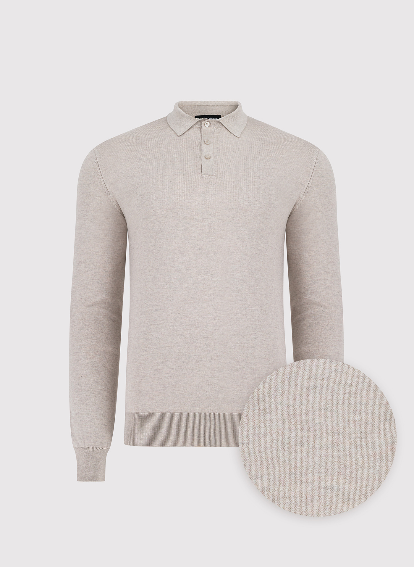 Sweter polo w kolorze beżowym - Pako Lorente