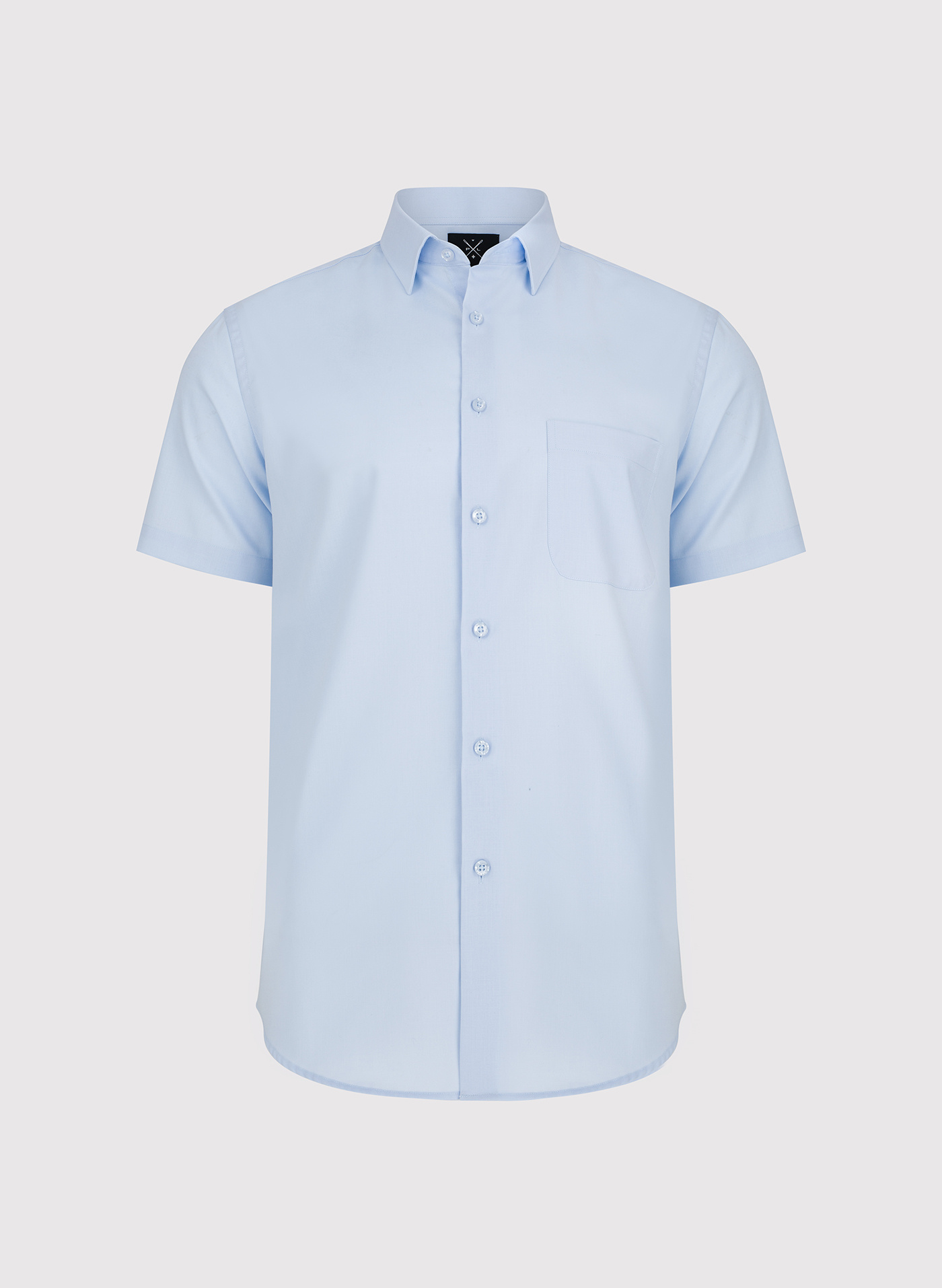 PAKO LORENTE - Niebieska koszula męska z krótkim rękawem - Pako Lorente