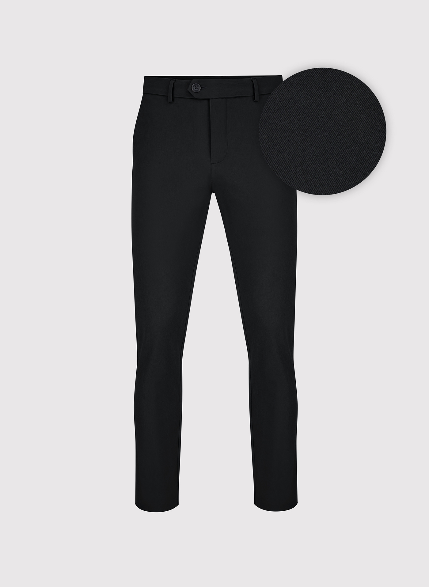 PAKO LORENTE - Czarne spodnie chino z bawełną - Pako Lorente