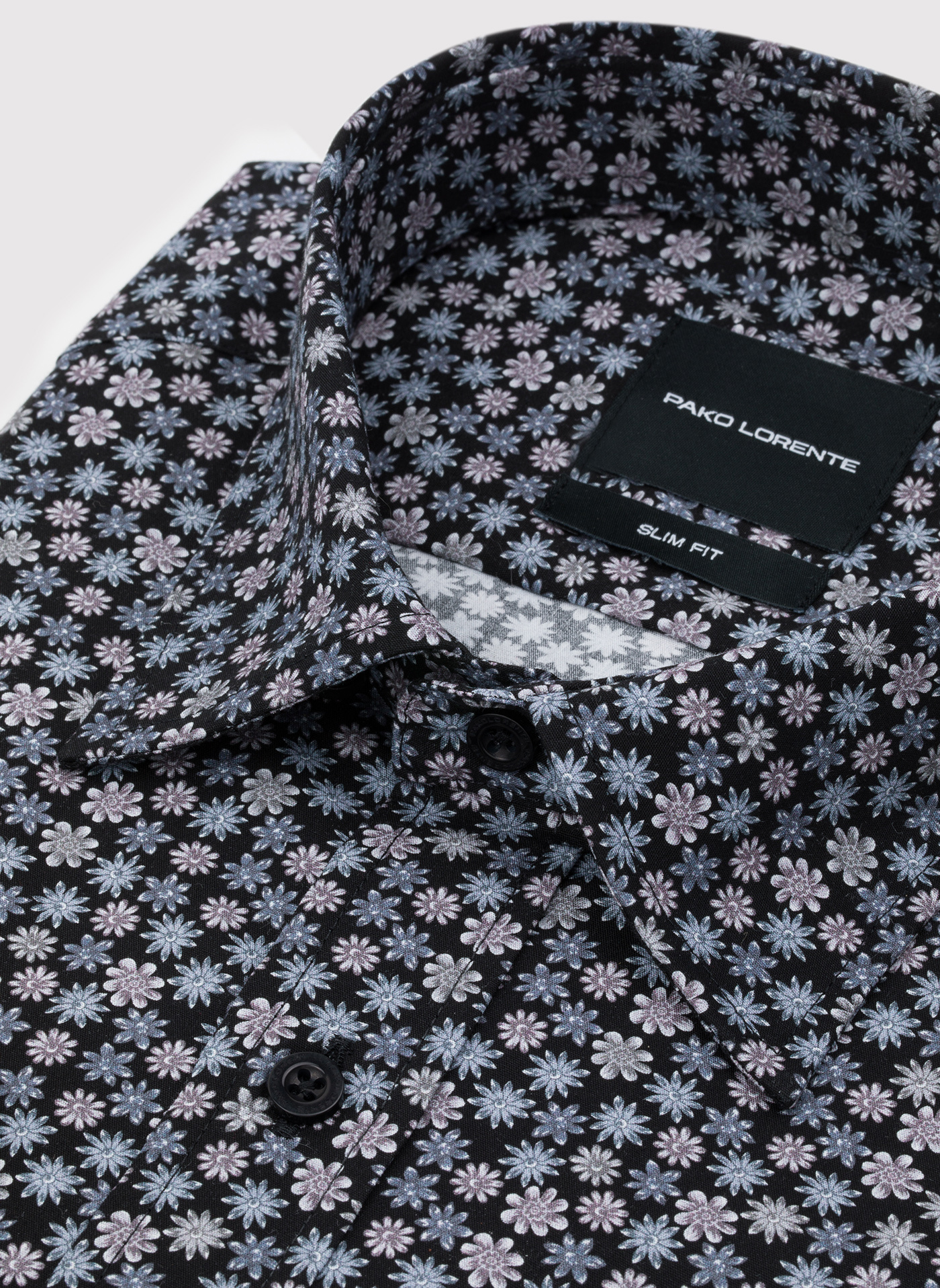 Czarna koszula w drobny wzór - Pako Lorente