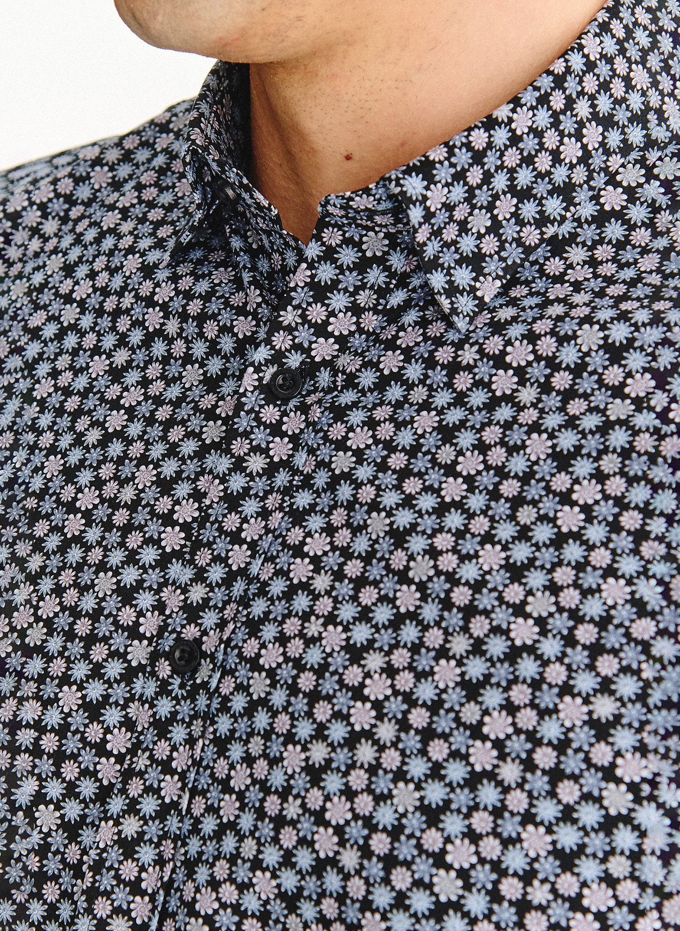 Czarna koszula w drobny wzór - Pako Lorente