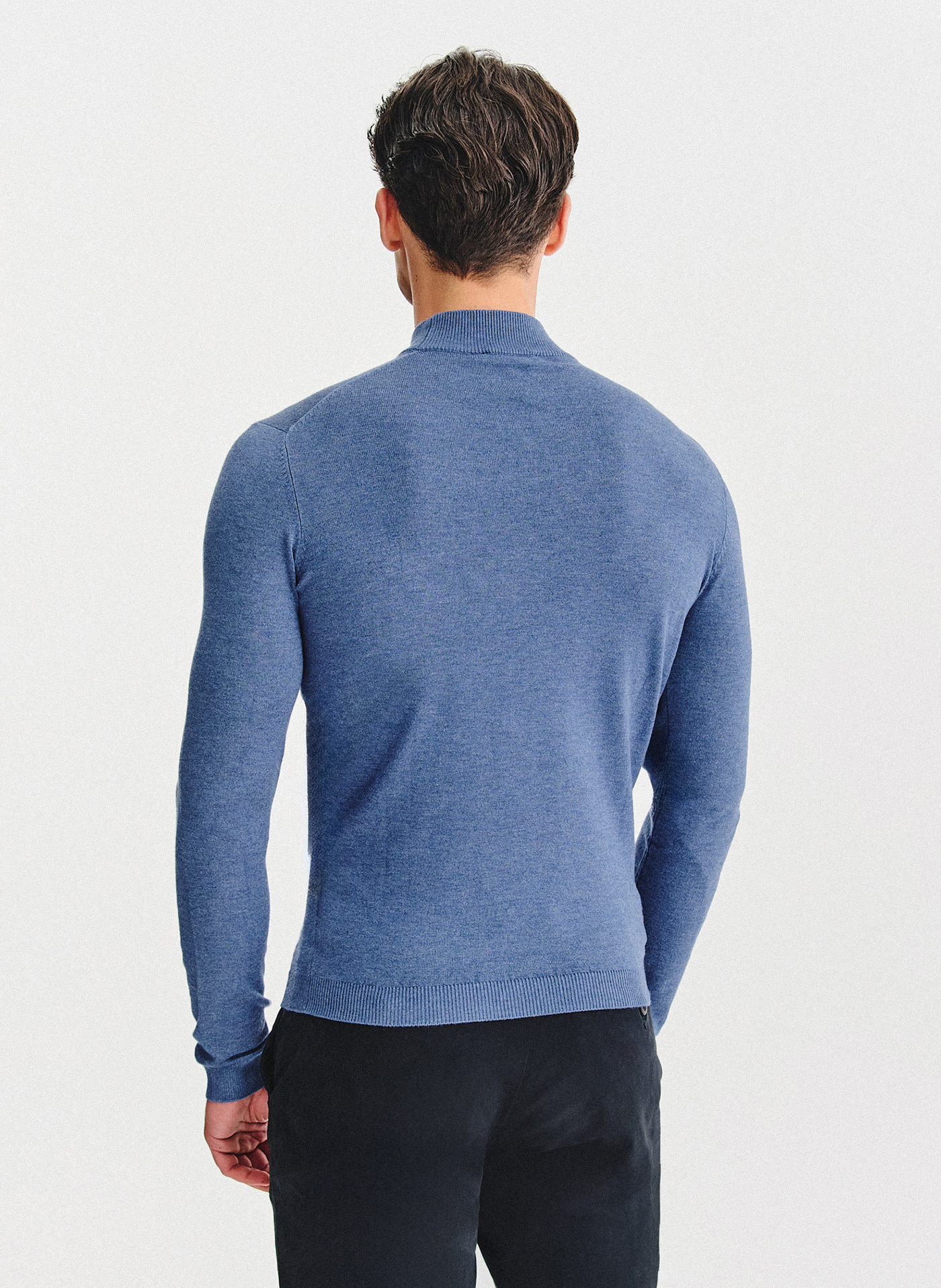 PAKO LORENTE - Półgolf męski w niebieskim kolorze - Pako Lorente